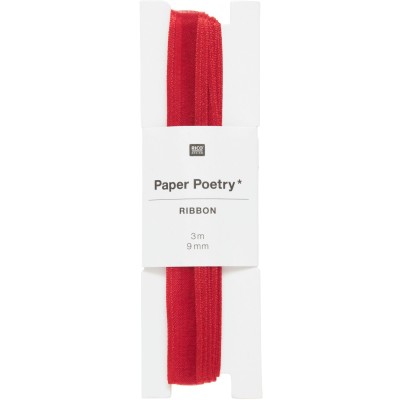 Ruban d'organza bord rouge...